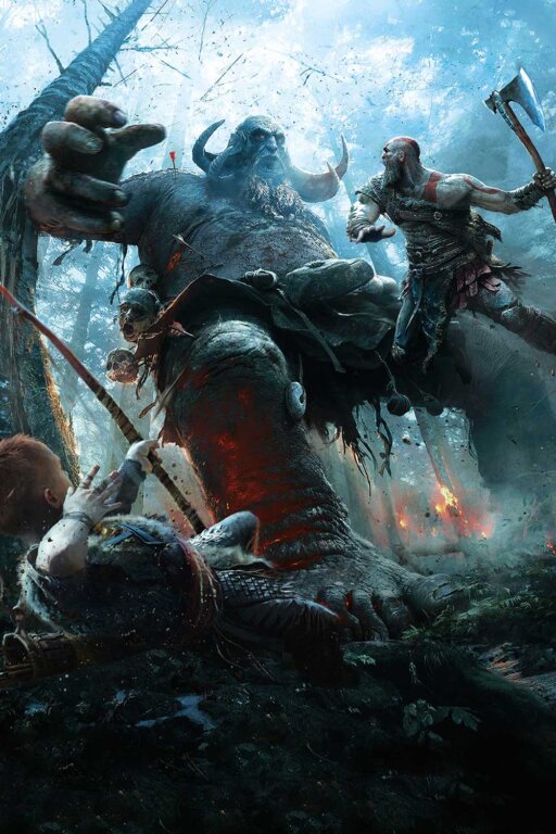 Постер по игре God of War