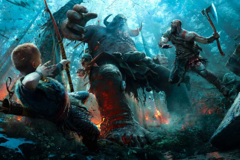 Постер по игре God of War