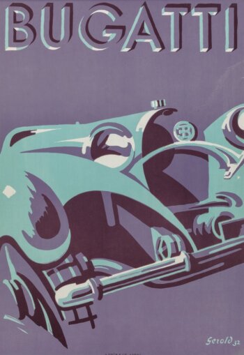 Купить постер Bugatti 1932 (Gerold)