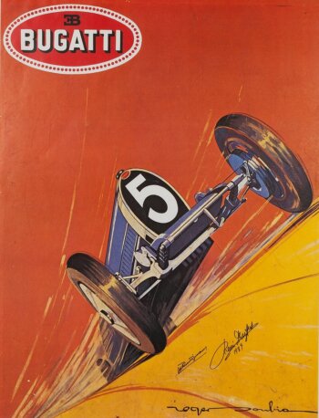 Купить постер Bugatti #5 (Roger Soubie)