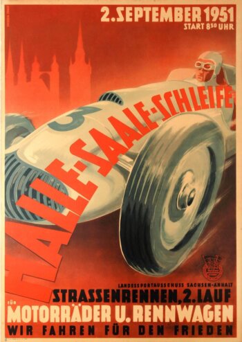 Купить постер Halle-Saale-Schleife 1951