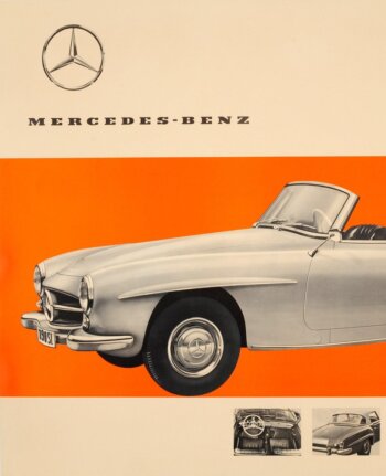 Купить постер Mercedes-Benz 190 SL