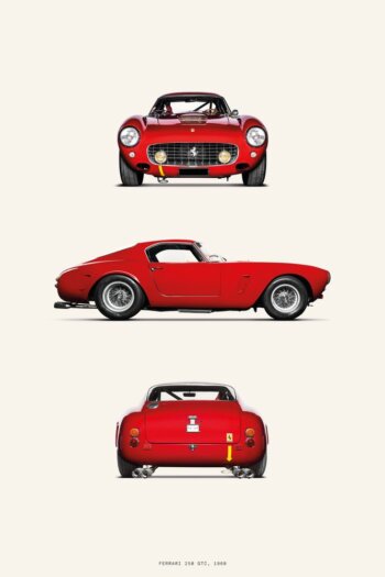 Купить постер Ferrari 250 GTC 1960