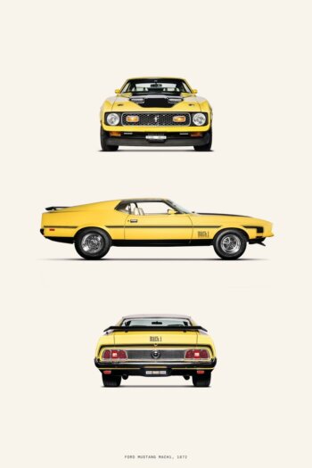 Купить постер Ford Mustang Mach 1 1972