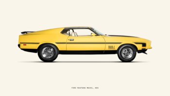 Купить постер Ford Mustang Mach 1 1972