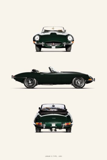 Купить постер Jaguar E-Type 1961