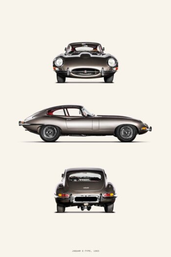 Купить постер Jaguar E-Type 1963