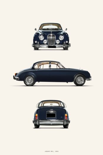 Купить постер Jaguar MK2 1963