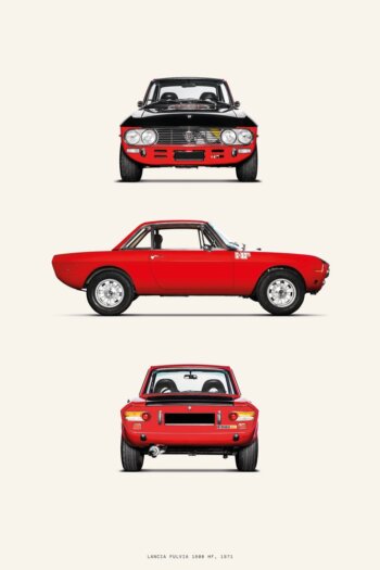 Купить постер Lancia Fulvia 1600 HF 1971