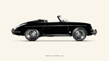 Купить постер Porsche 356 Super90 1960