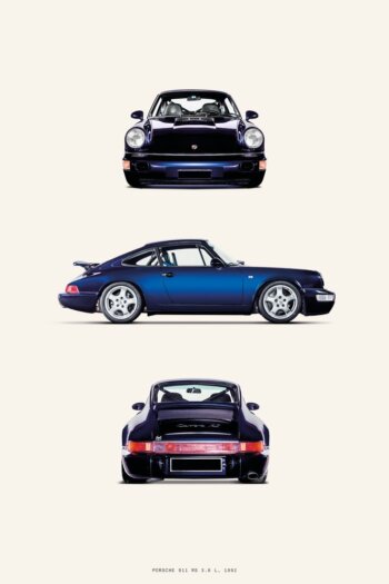 Купить постер Porsche 911 RS 3.6 L 1992