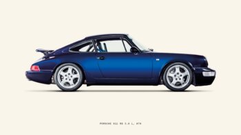 Купить постер Porsche 911 RS 3.6 L 1992