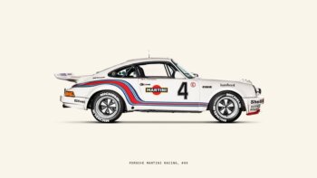 Купить постер Porsche Martini Racing 1974