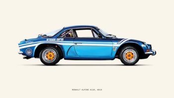 Купить постер Renault Alpine A110 1970