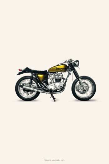 Купить постер Triumph Bonneville 1974