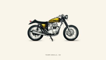 Купить постер Triumph Bonneville 1974