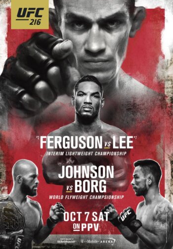 Купить постер UFC 216 (Тони Фергюсон – Кевин Ли)