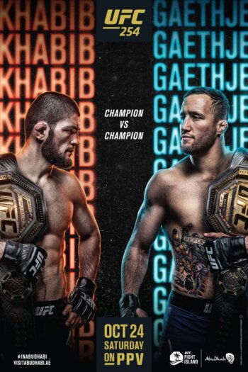 Купить постер UFC 254 (Хабиб Нурмагомедов – Джастин Гейджи)