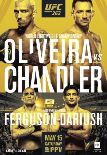 Купить постер UFC 262 (Чарльз Оливейра – Майкл Чендлер)