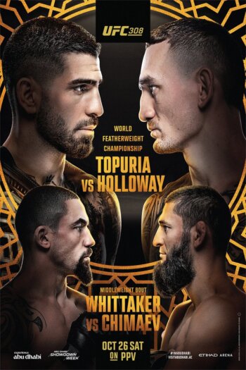 Купить постер UFC 308 (Илия Топурия – Макс Холлоуэй)